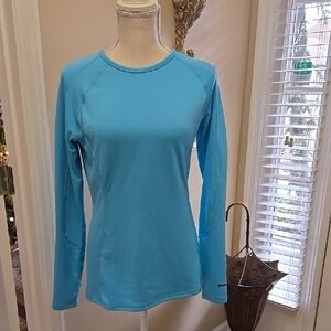 THE NORTH FACE Flash Dry aqua Long Sleeve Top crew neck stretch M Excellent…